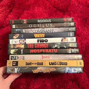 Bundle of 10 horror movie DVDs